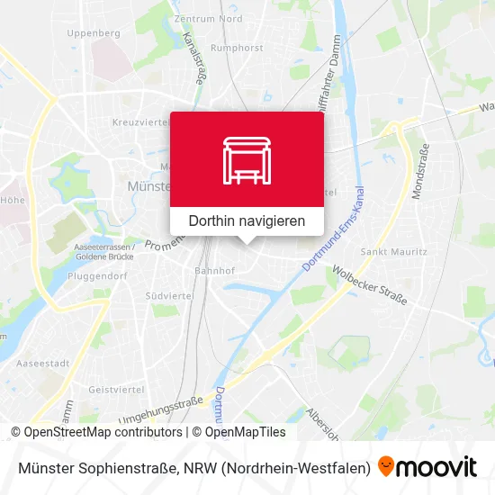 Münster Sophienstraße Karte
