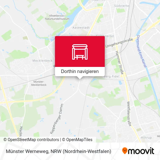 Münster Werneweg Karte