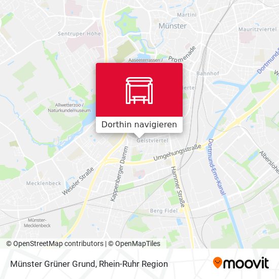 Münster Grüner Grund Karte