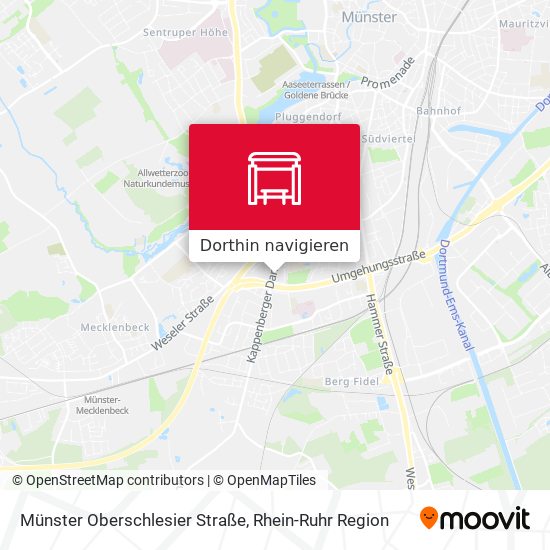 Münster Oberschlesier Straße Karte