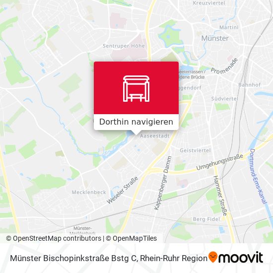 Münster Bischopinkstraße Bstg C Karte