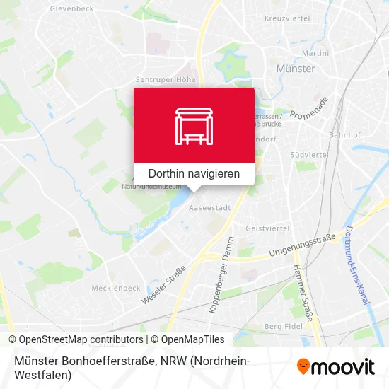 Münster Bonhoefferstraße Karte