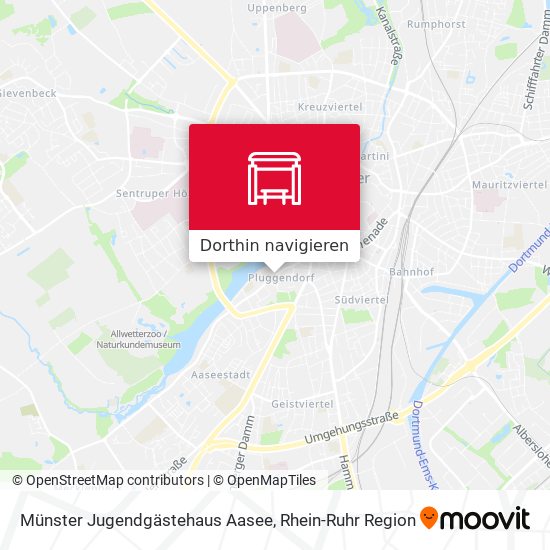 Münster Jugendgästehaus Aasee Karte