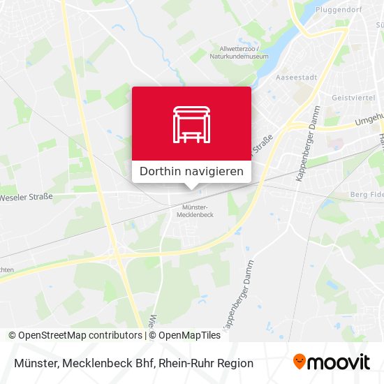 Münster, Mecklenbeck Bhf Karte