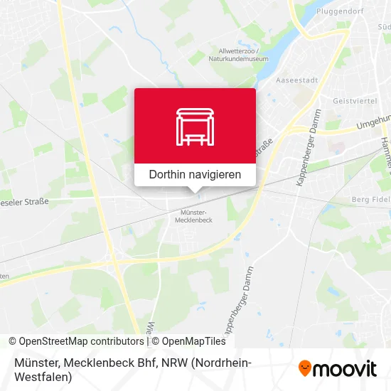 Münster, Mecklenbeck Bhf Karte
