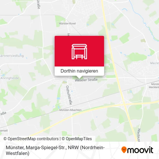 Münster, Marga-Spiegel-Str. Karte