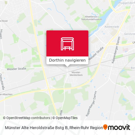 Münster Alte Heroldstraße Bstg B Karte