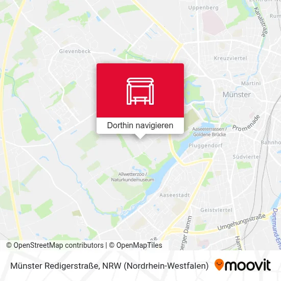 Münster Redigerstraße Karte