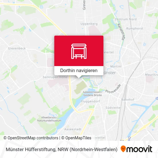 Münster Hüfferstiftung Karte