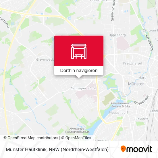 Münster Hautklinik Karte