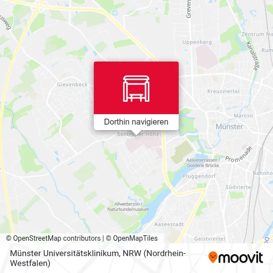 Münster Universitätsklinikum Karte