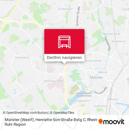 Münster (Westf), Henriette-Son-Straße Bstg C Karte