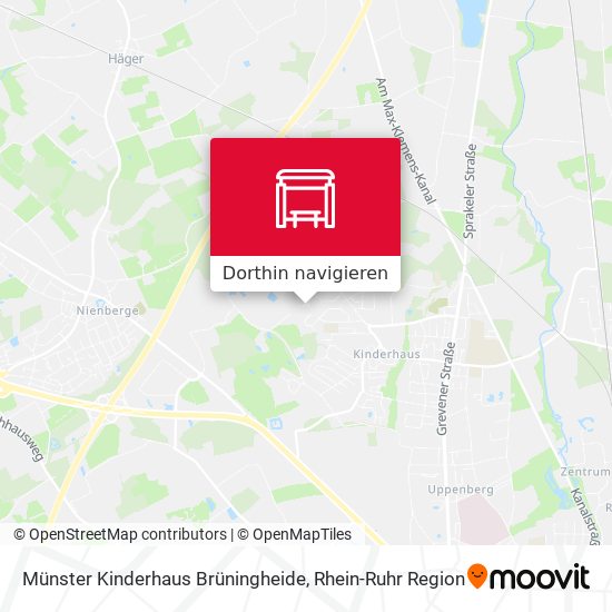Münster Kinderhaus Brüningheide Karte