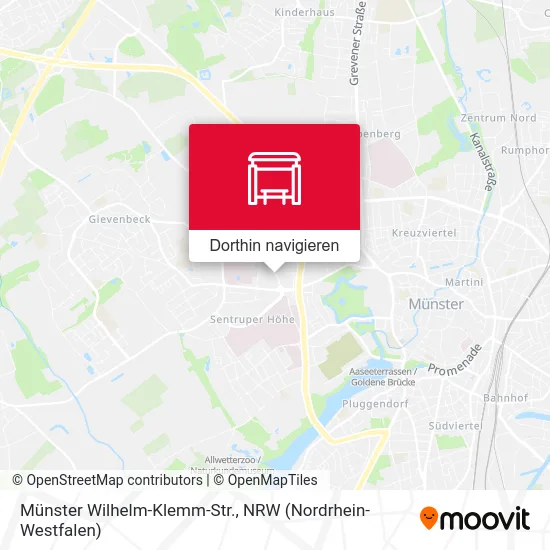 Münster Wilhelm-Klemm-Str. Karte