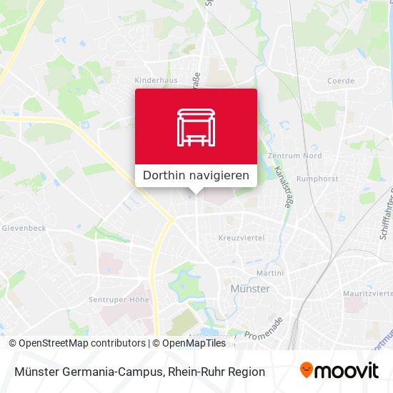 Münster Germania-Campus Karte