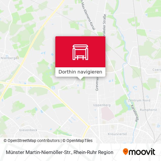 Münster Martin-Niemöller-Str. Karte