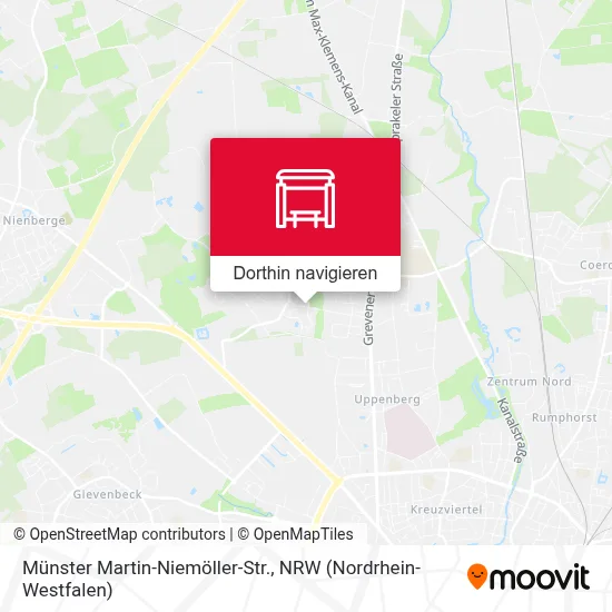 Münster Martin-Niemöller-Str. Karte