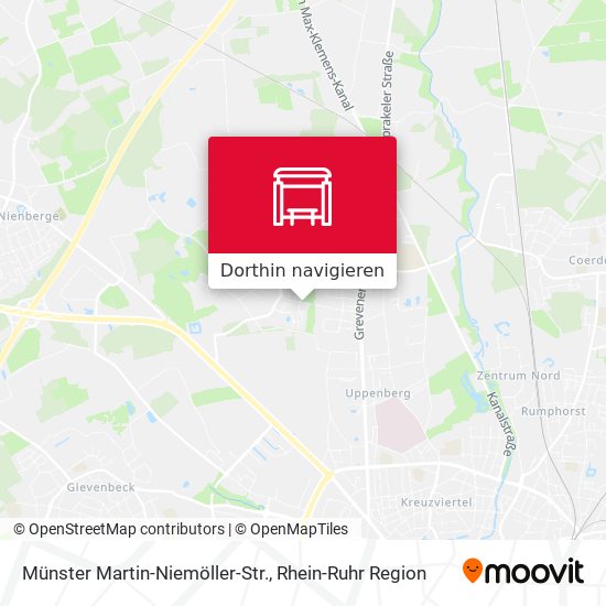 Münster Martin-Niemöller-Str. Karte