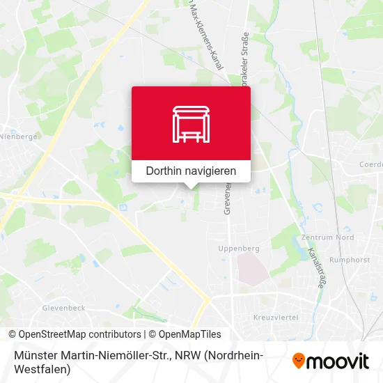 Münster Martin-Niemöller-Str. Karte