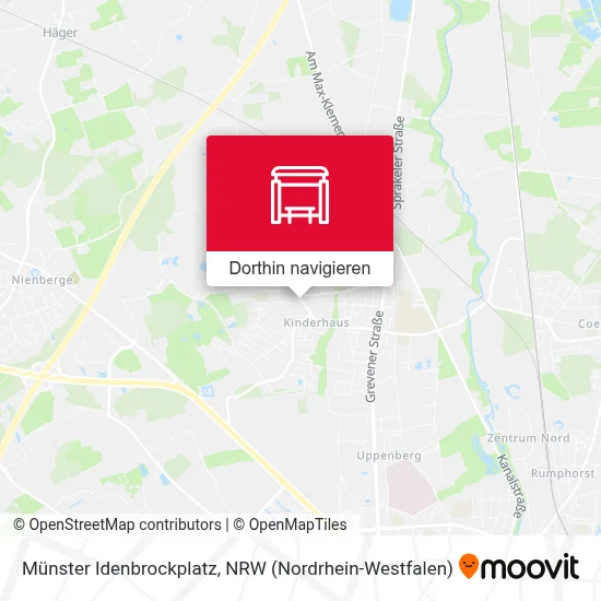 Münster Idenbrockplatz Karte