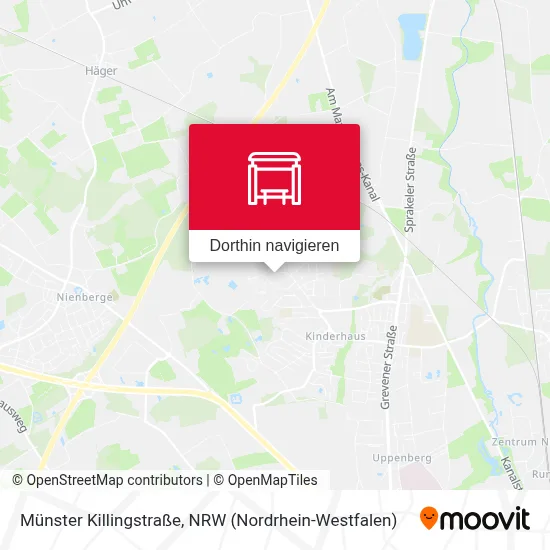 Münster Killingstraße Karte