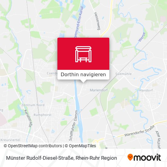 Münster Rudolf-Diesel-Straße Karte