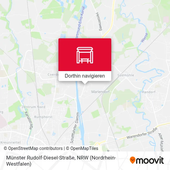 Münster Rudolf-Diesel-Straße Karte