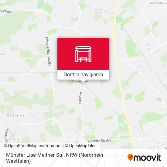 Münster Lise-Meitner-Str. Karte