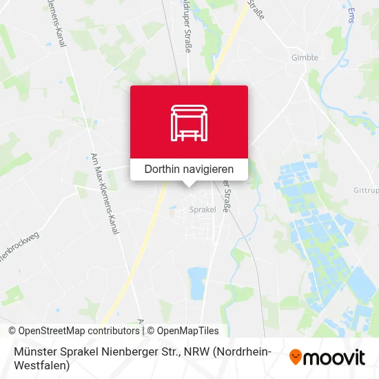 Münster Sprakel Nienberger Str. Karte