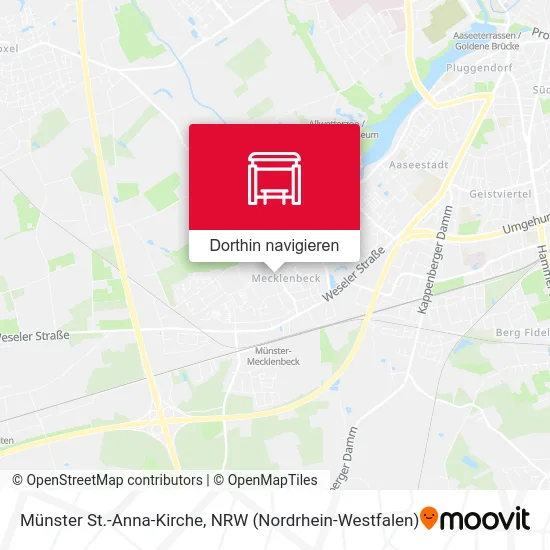 Münster St.-Anna-Kirche Karte