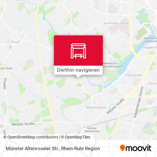 Münster Altenroxeler Str. Karte