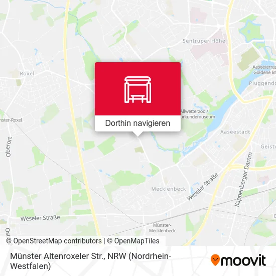 Münster Altenroxeler Str. Karte