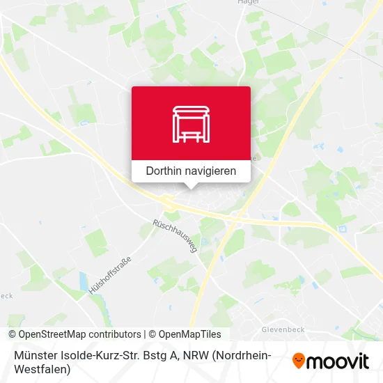 Münster Isolde-Kurz-Str. Bstg A Karte