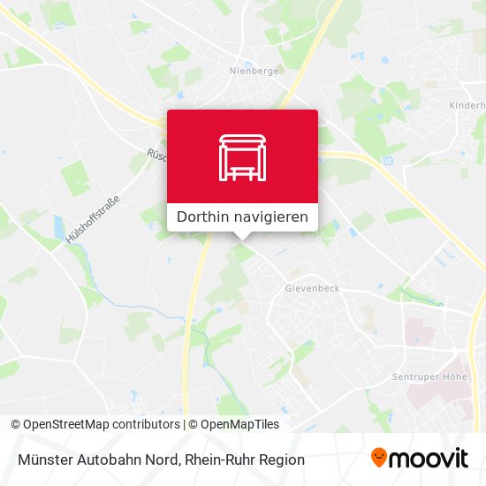 Münster Autobahn Nord Karte