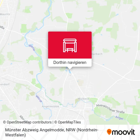 Münster Abzweig Angelmodde Karte