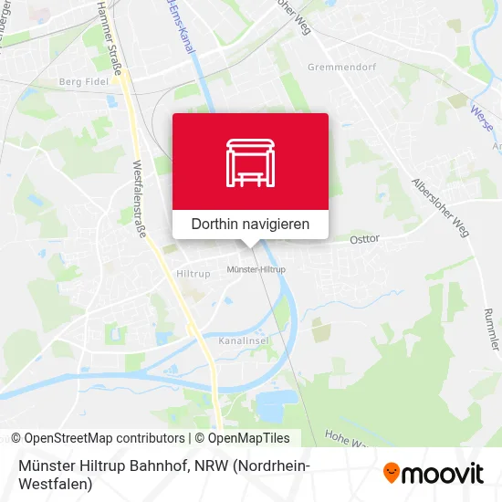 Münster Hiltrup Bahnhof Karte