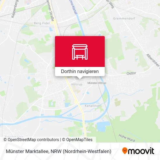 Münster Marktallee Karte