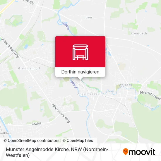 Münster Angelmodde Kirche Karte