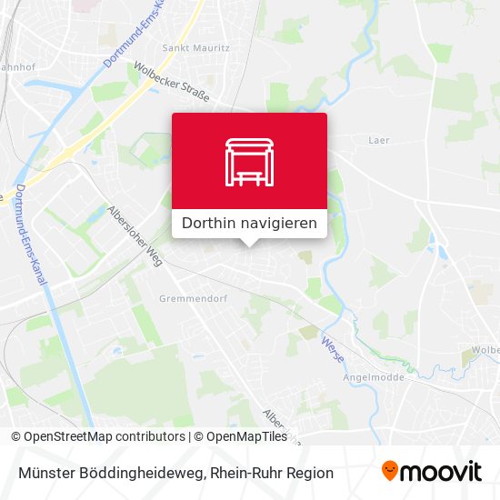 Münster Böddingheideweg Karte