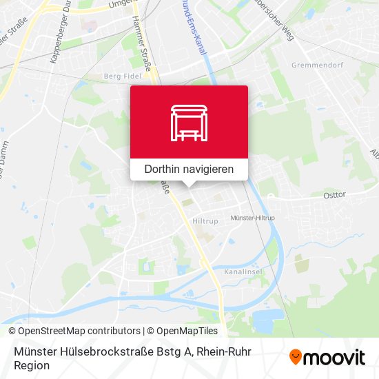 Münster Hülsebrockstraße Bstg A Karte