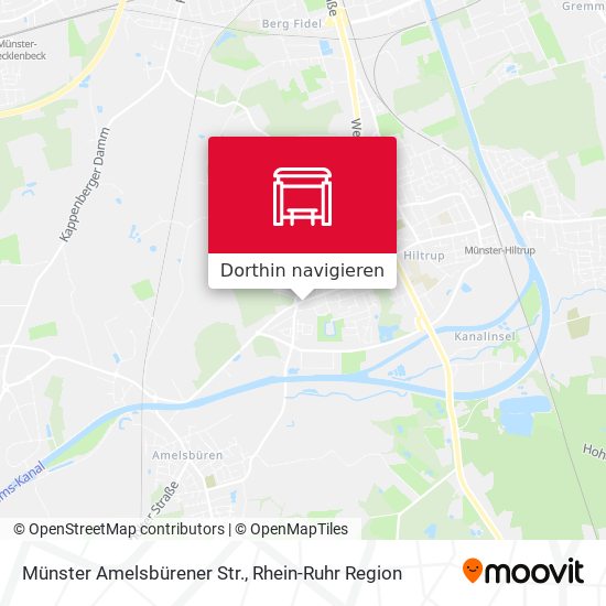 Münster Amelsbürener Str. Karte