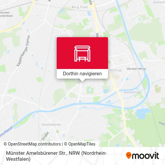 Münster Amelsbürener Str. Karte