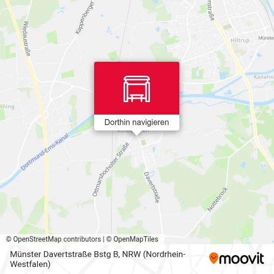 Münster Davertstraße Bstg B Karte