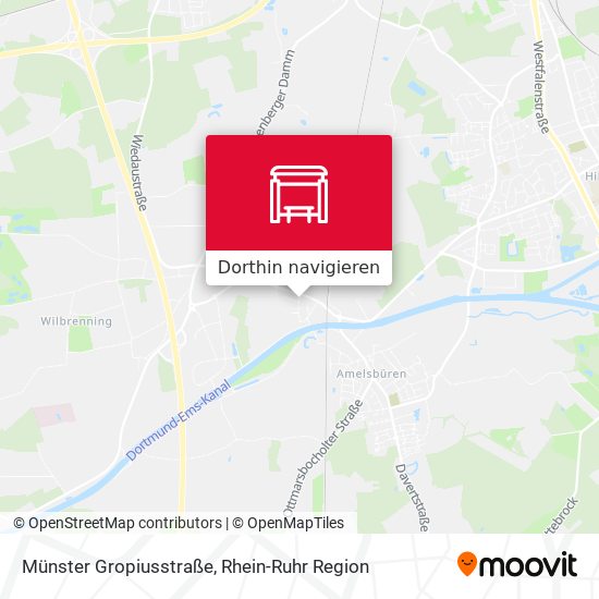 Münster Gropiusstraße Karte