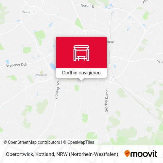 Oberortwick, Kottland Karte