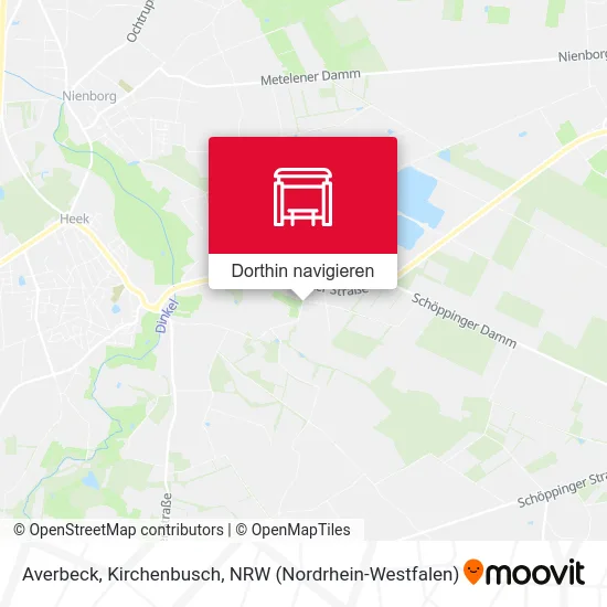 Averbeck, Kirchenbusch Karte