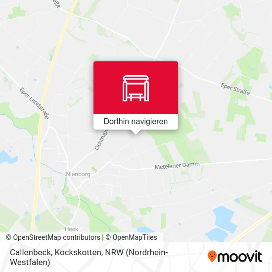 Callenbeck, Kockskotten Karte