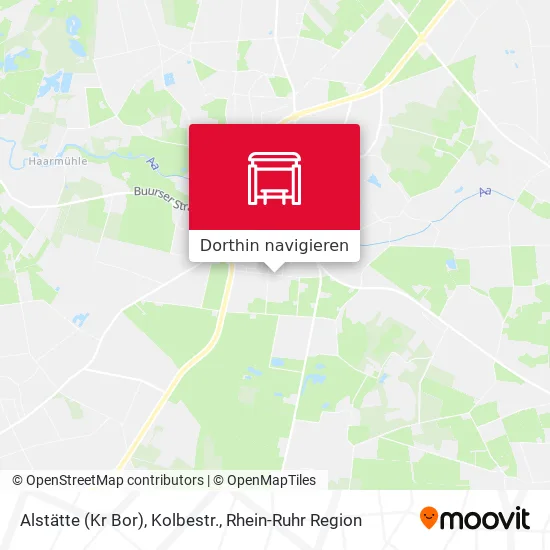 Alstätte (Kr Bor), Kolbestr. Karte
