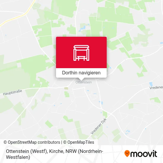 Ottenstein (Westf), Kirche Karte