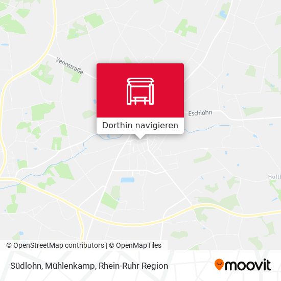 Südlohn, Mühlenkamp Karte